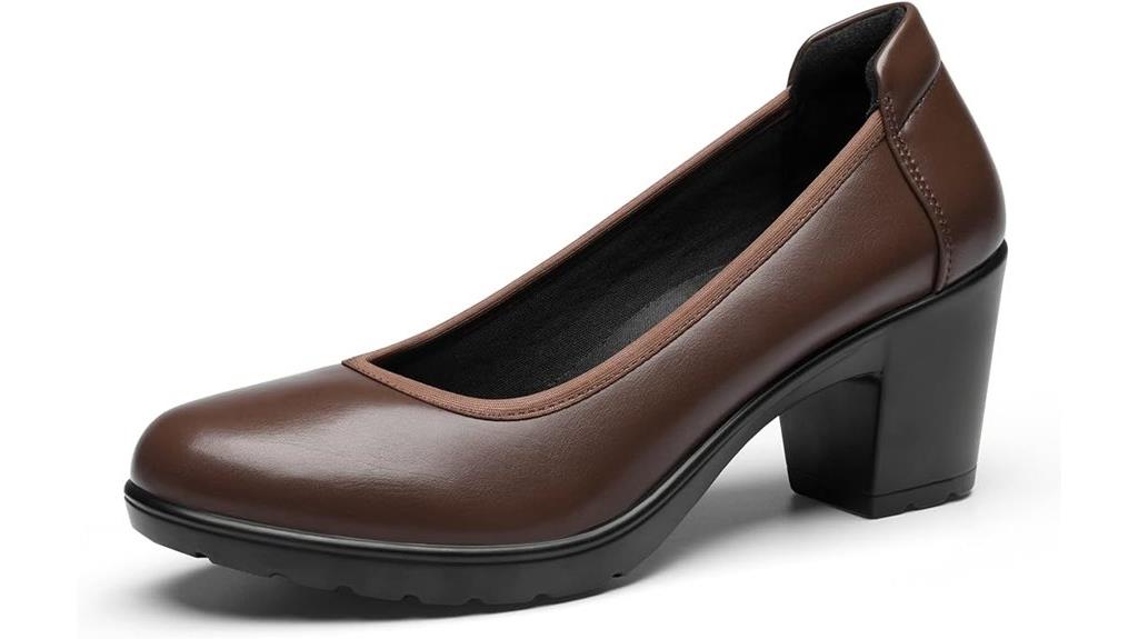 women s chunky heel shoes