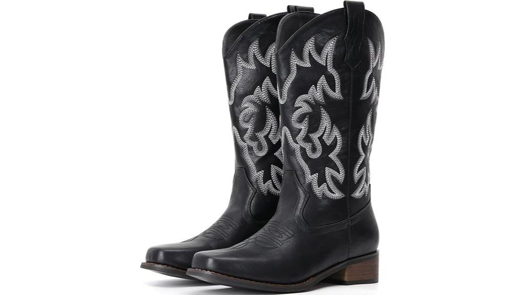 women s square toe cowboy boots