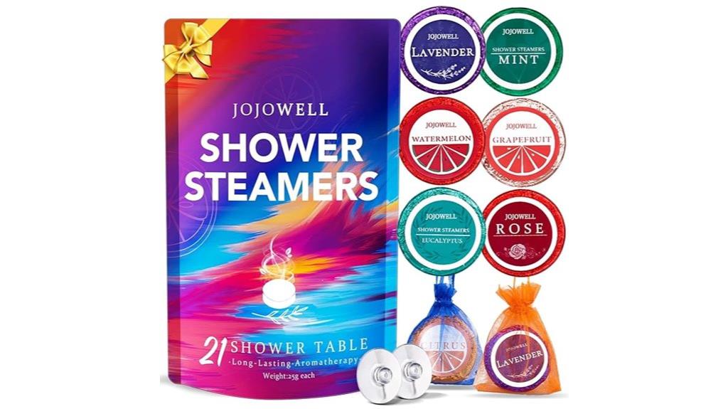 21 piece shower steamers
