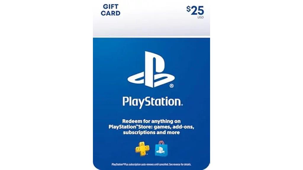 25 physical playstation gift