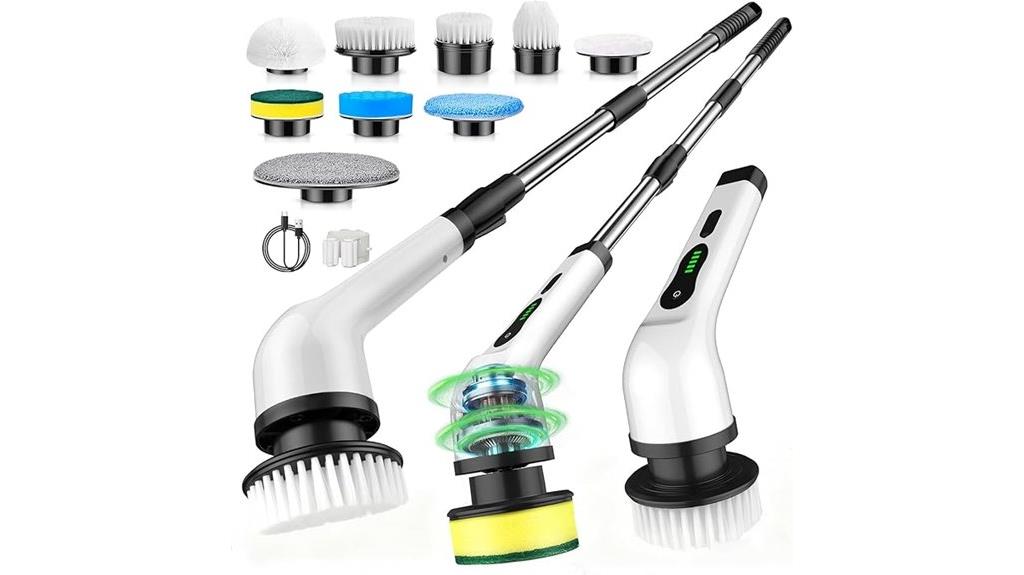 cordless waterproof cleaning brush