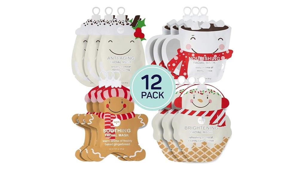 holiday face mask set