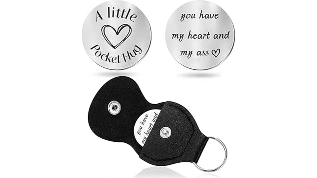personalized pocket hug keychain