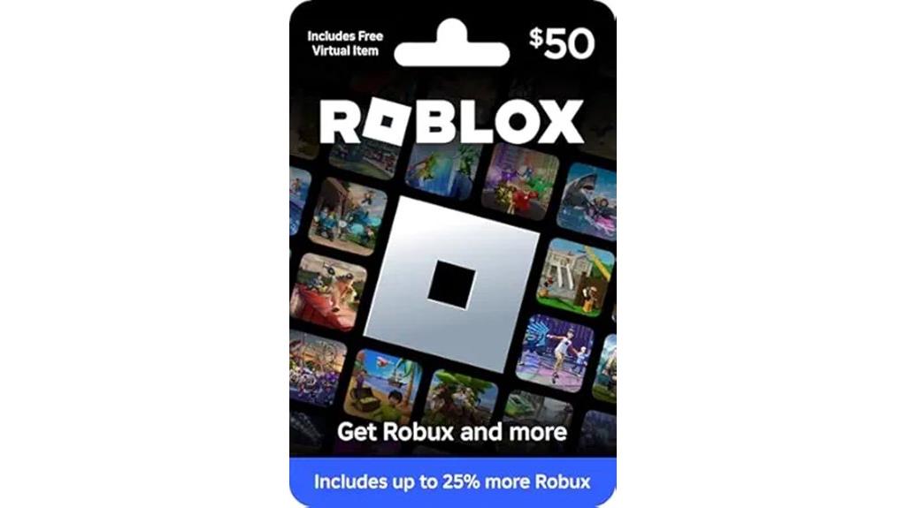 roblox fifty dollar gift