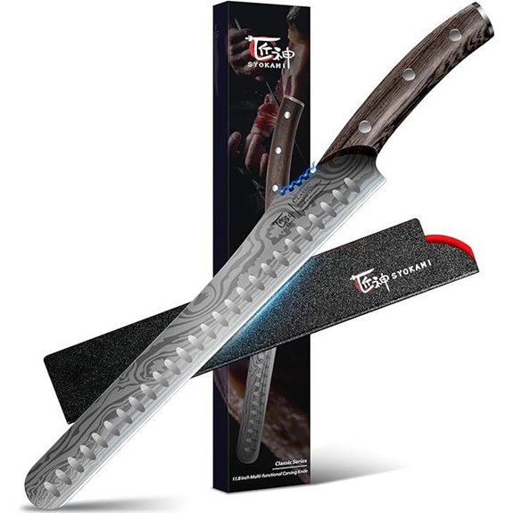 12-Inch Damascus Carving Knife for Meat