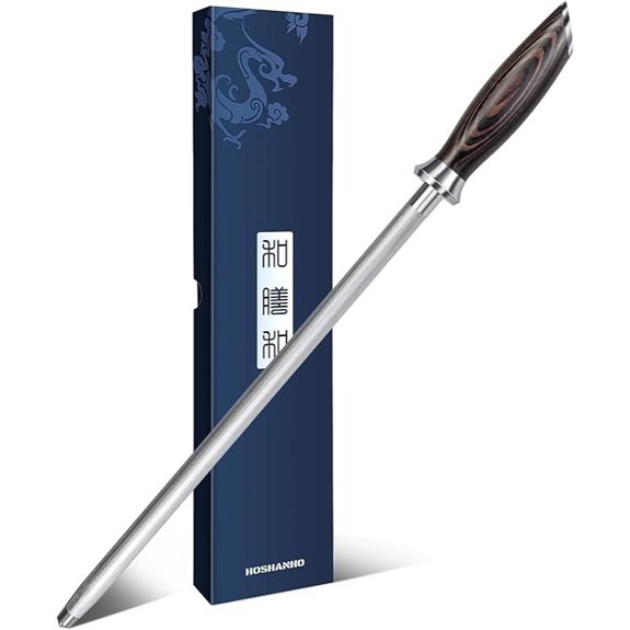 HOSHANHO 12-Inch Kitchen Knife Sharpening Steel