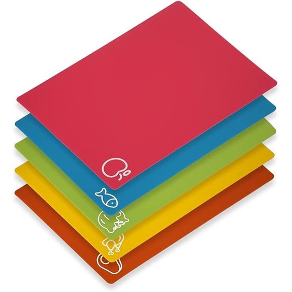 Flexible BPA-Free Kitchen Cutting Boards Set