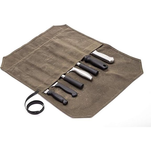 HERSENT Chef’s Knife Roll Case with Canvas Protectors