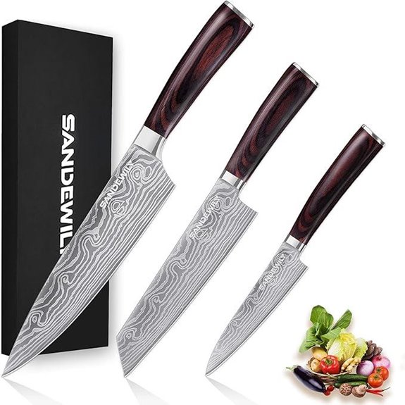 Professional Kitchen Knife Set with Sheath