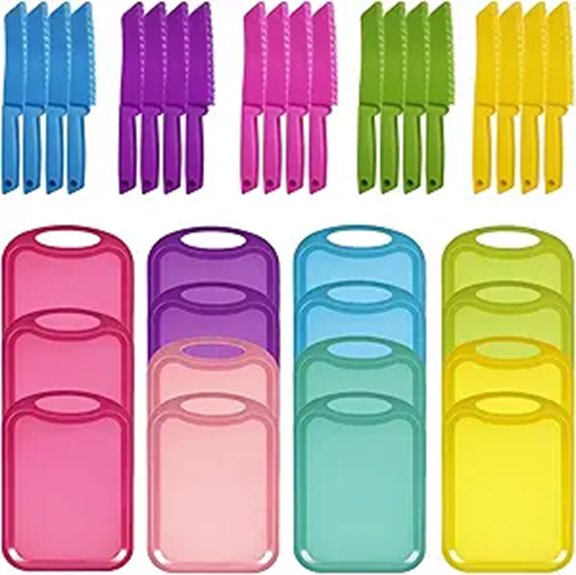 30 Pcs Kids Safety Cutting Board and Knife Set