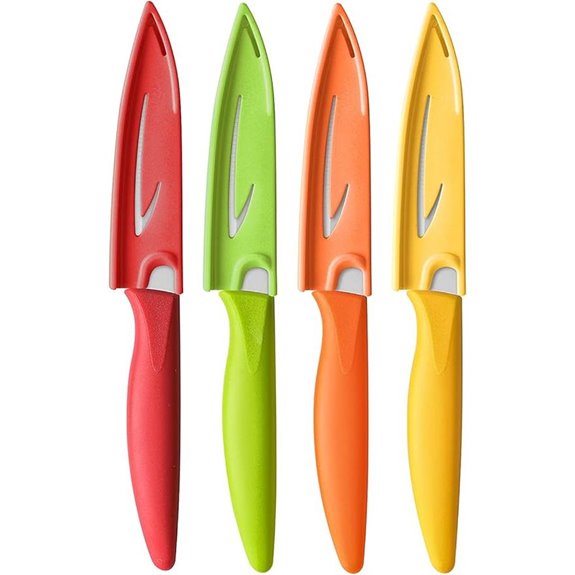 4PCS Paring Knives Set with Covers