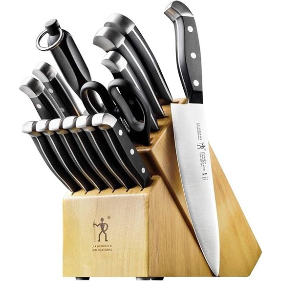 HENCKELS 15-Piece German Knife Set with Block