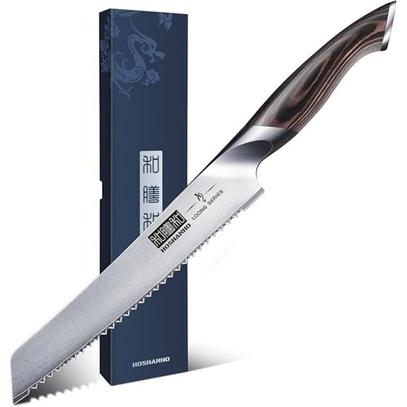 HOSHANHO 8-Inch Japanese High Carbon Bread Knife