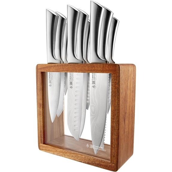 Damashiro 10-Piece Japanese Knife Set with Block