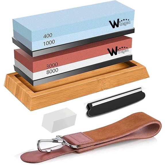 Wucgea Japanese Whetstone Knife Sharpening Kit