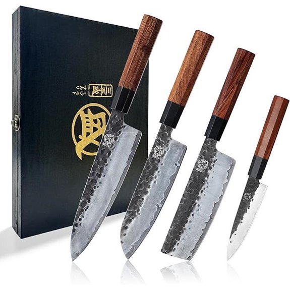 MITSUMOTO SAKARI Chef's Knife Set 4 pcs