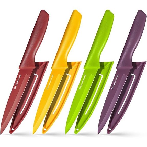 Premium 4-Piece Stainless Steel Paring Knife Set