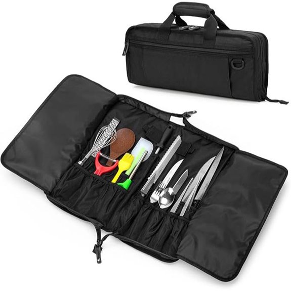 Chef Knife Storage Bag with Lock 17+6 Slots