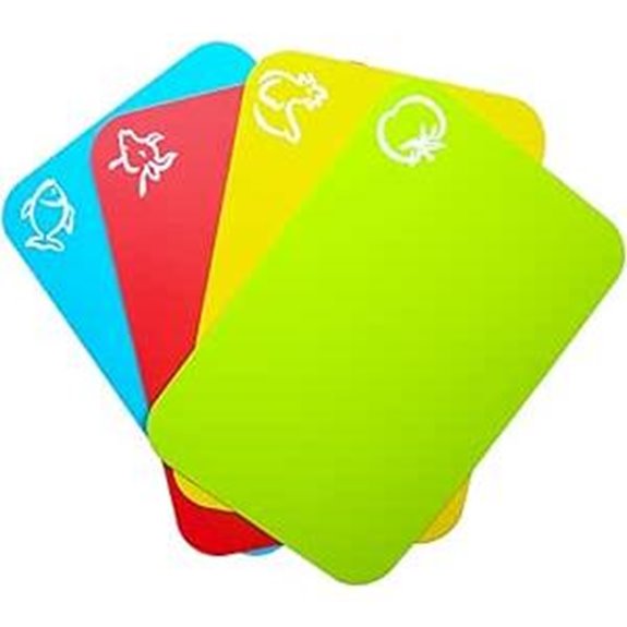 Flexible Plastic Cutting Board Mats (Set of 4)