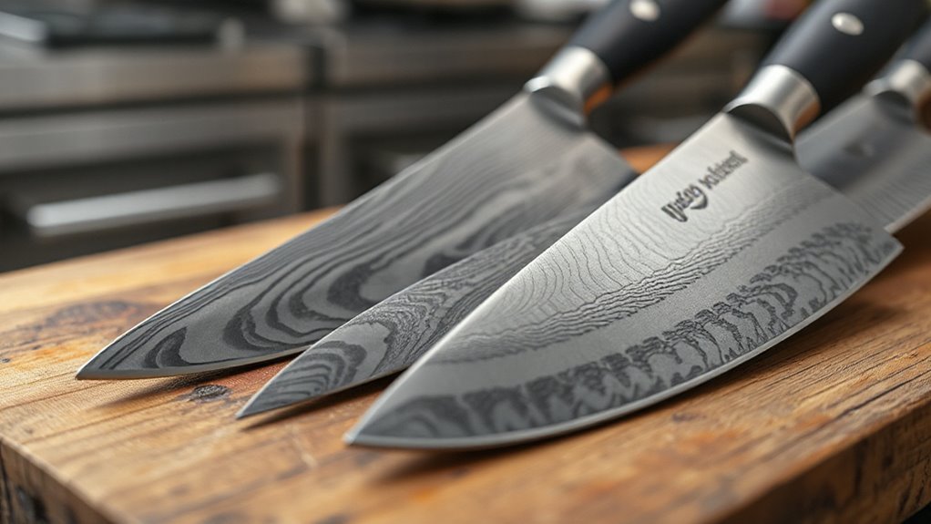 top damascus knives selection