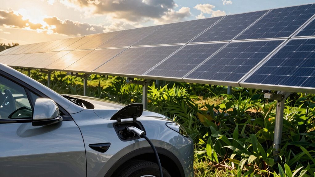 align charging with sunlight