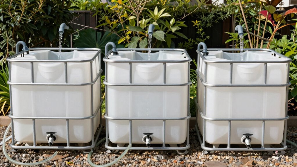 rainwater ibc tote setup