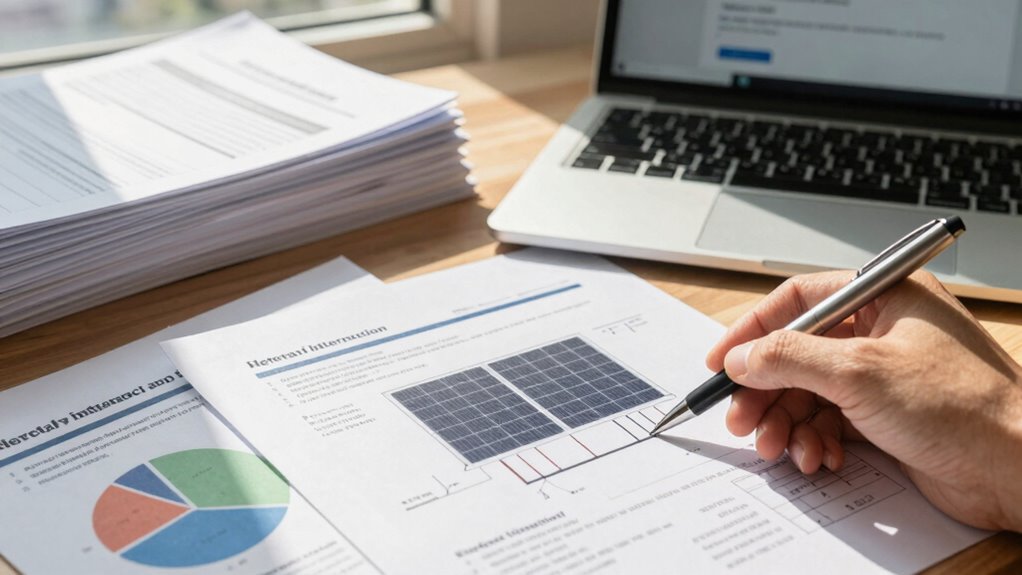 solar panel paperwork process