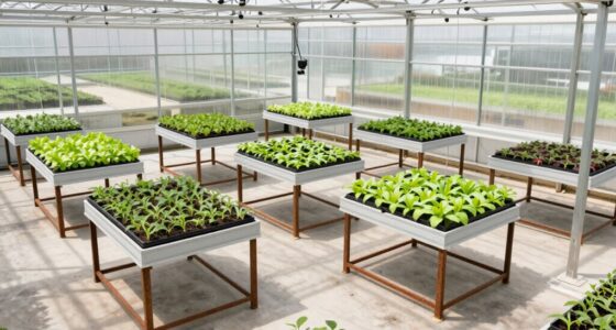 top commercial greenhouse benching