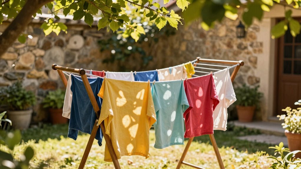 air drying clothes sustainably