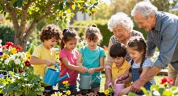 building bonds through gardening