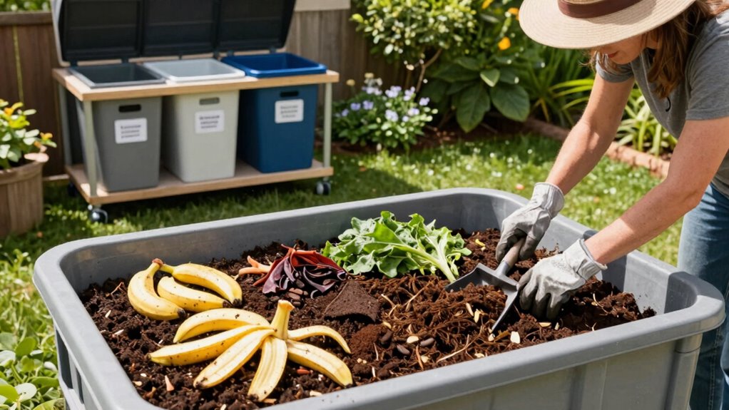 consistent urban composting habits