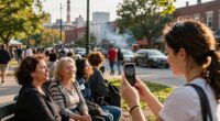 discussing local air pollution