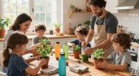 family led sustainable routines
