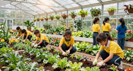 integrating gardens and greenhouses