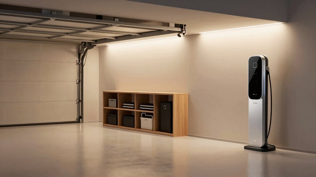organized well lit charging space