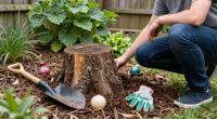 I Didn't Want To Pay To Remove My Old Tree Stump – So I Hid It In An Unconventional Way