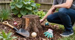 I Didn't Want To Pay To Remove My Old Tree Stump – So I Hid It In An Unconventional Way