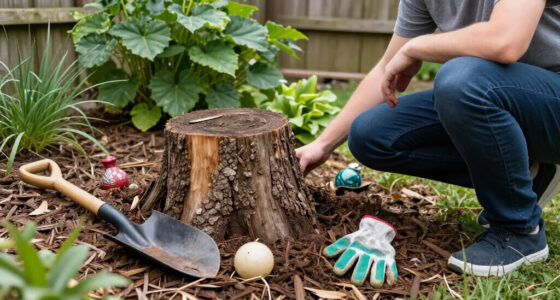 I Didn't Want To Pay To Remove My Old Tree Stump – So I Hid It In An Unconventional Way