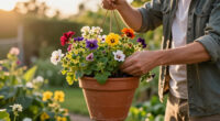 Step-by-Step To A Fall Hanging Basket Full Of Color And Charm
