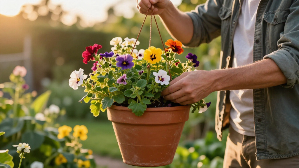 Step-by-Step To A Fall Hanging Basket Full Of Color And Charm