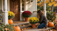 5 Designer-Approved Ways To Style Your Fall Porch – With Captivating Flowers, Rich Textures And Vibrant Foliage