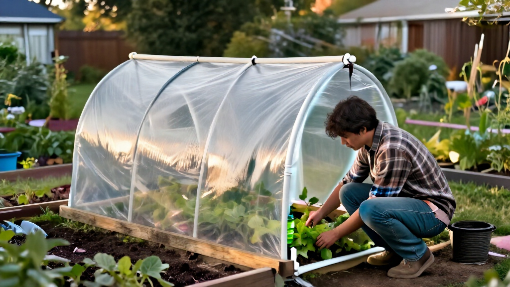 How To Build A PVC Hoop House For Raised Garden Beds